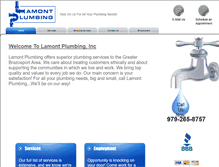 Tablet Screenshot of lamontplumbinginc.com